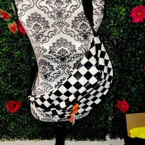 Cross body, brand new checkered purse
